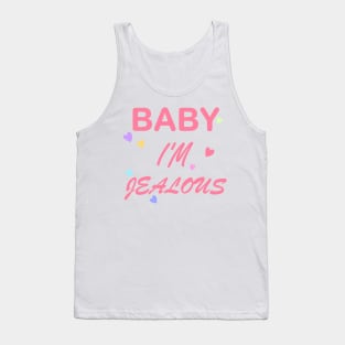 Baby I'm Jealous with hearts Tank Top